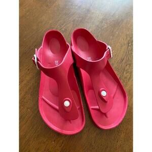 Cushionaire Red Flip‎ Flop Sandals Slides Eva Size 9 US 39 EU